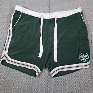 Tombolo x DSNY Terry Cloth Shorts Mens XXL Green Organic Cotton Resortwear